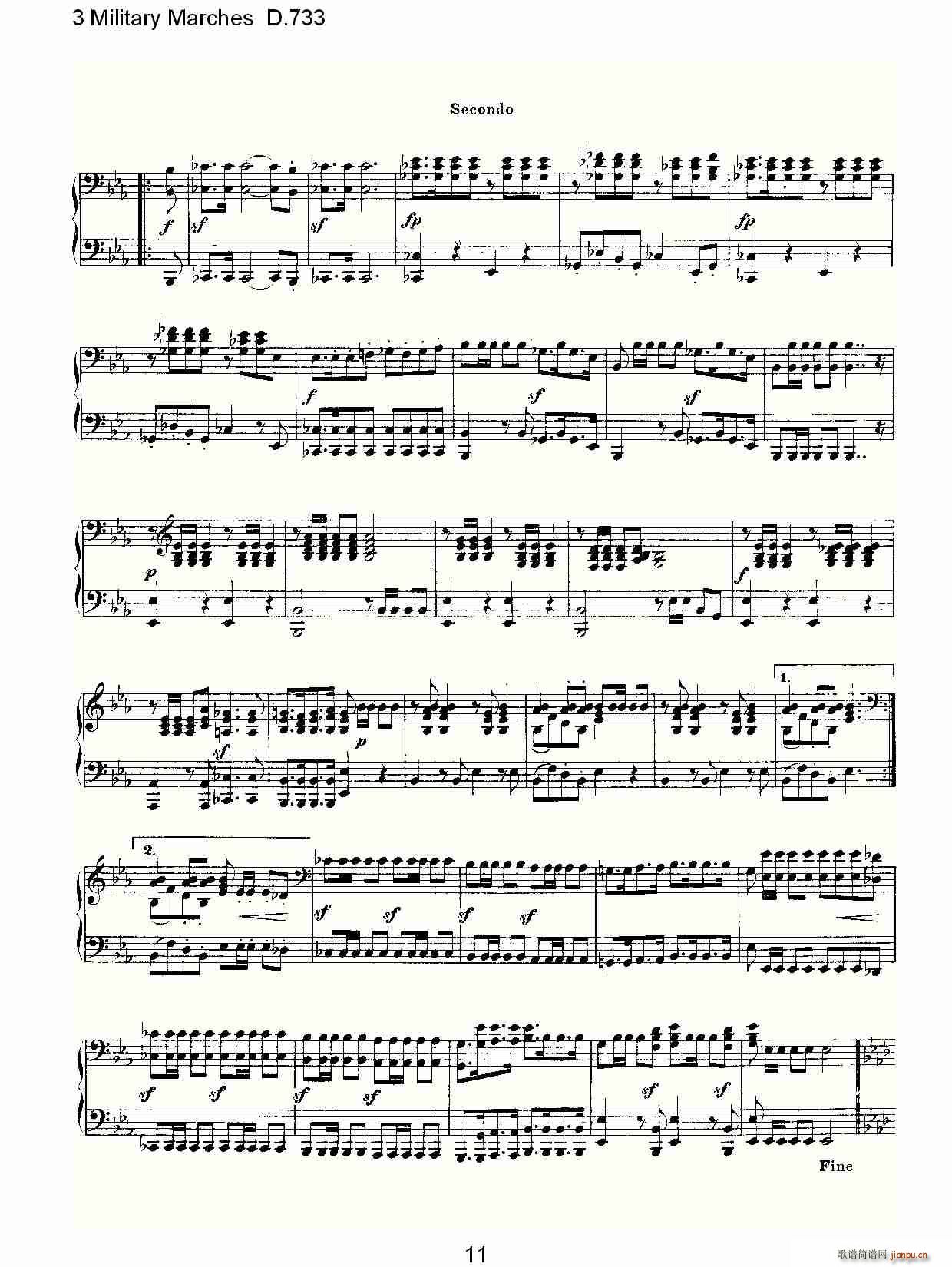 3 Military Marches D.733(ʮ�ּ�����)11