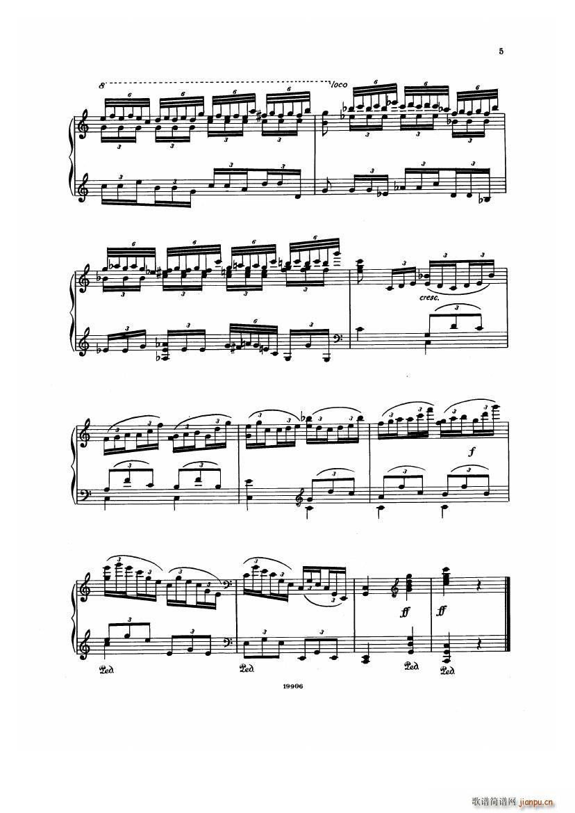 Albeniz op 65 Etudes no 1 7(����V)5