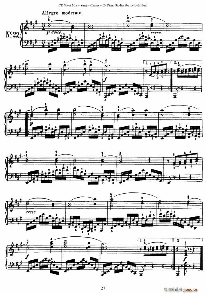 Left Hand Etudes(����V)27