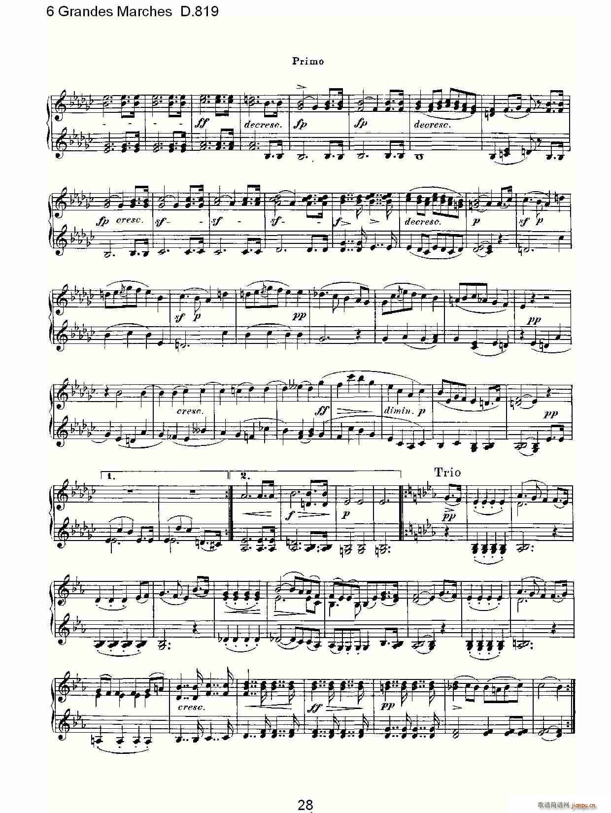 6 Grandes Marches D.819(ʮ�ּ�����)28