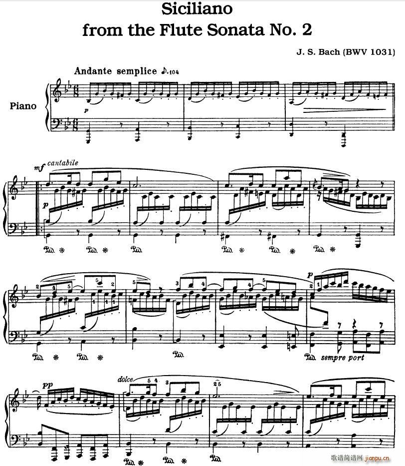 �ͺ�����������BWV1031(����V)1