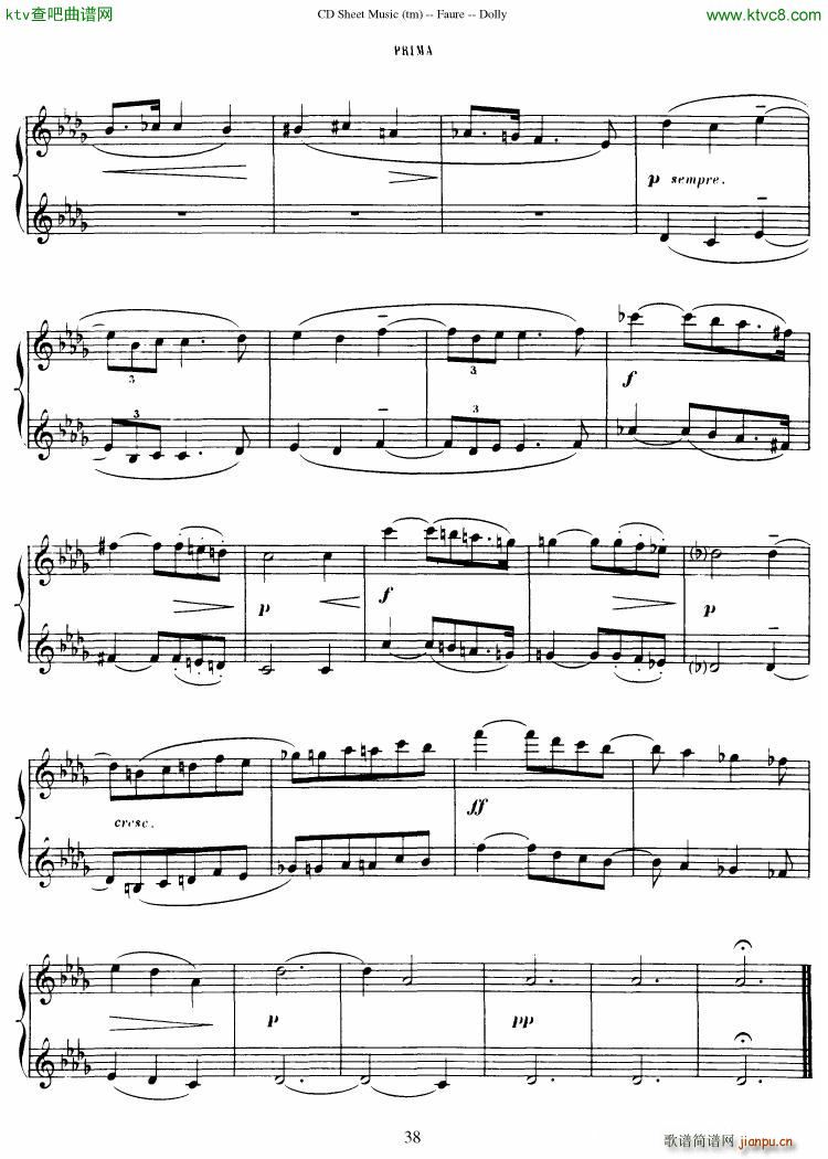 Faur�� op 56 Dolly Suite(����V)39