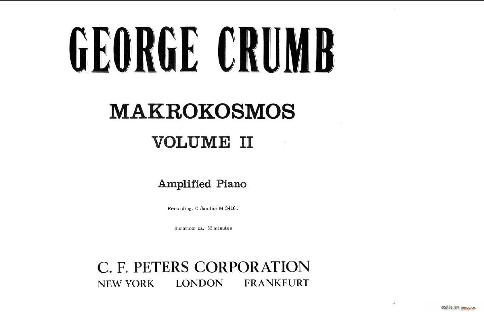 Crumb Makrokosmos Volume 2(����V)3