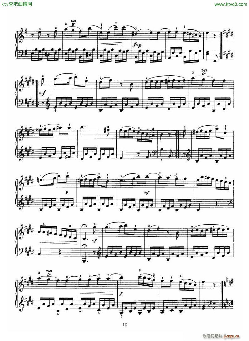 Haydn Piano Sonata No 34 In E(����V)10