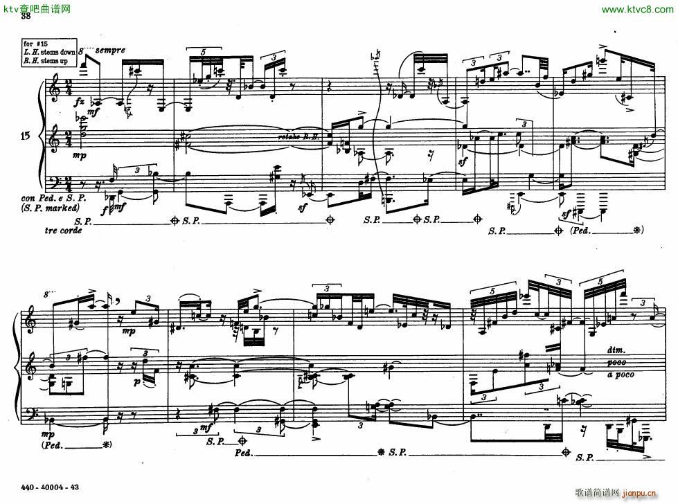 Bolcom 12 etudes for piano(����V)38
