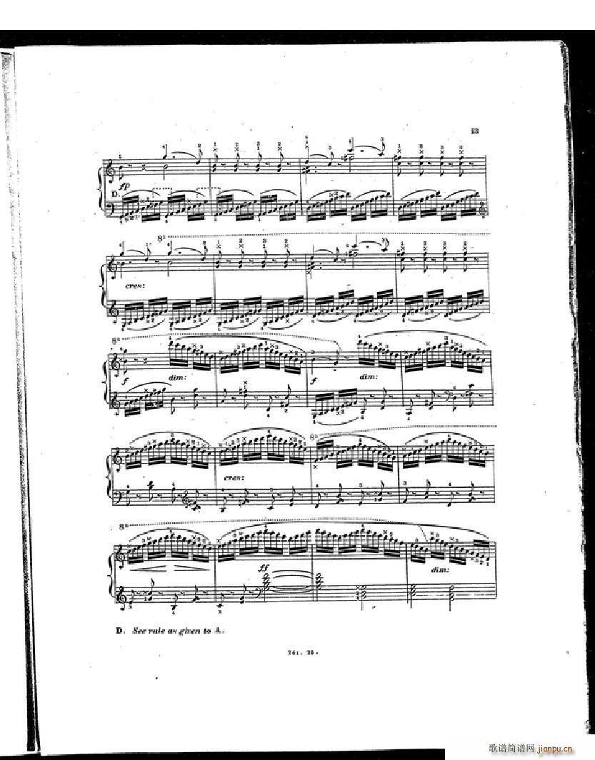 Czerny Etudes de la Velocite(����V)10
