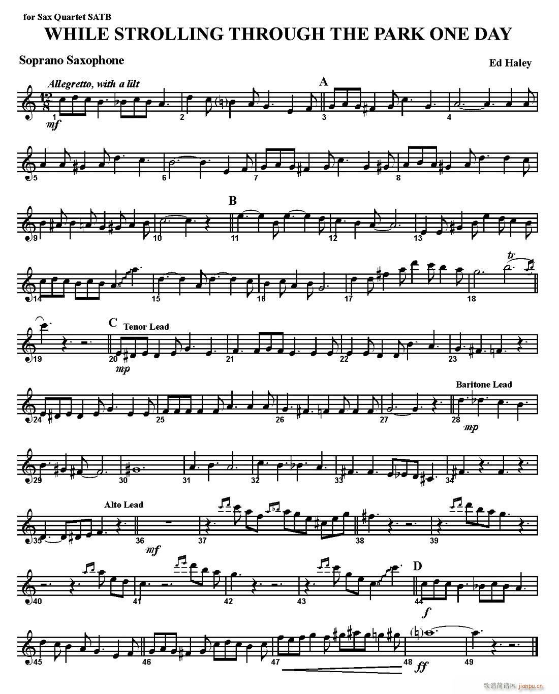 WHILE STROLLING THROUGH THE PARK ONE DAY ������(���V)1