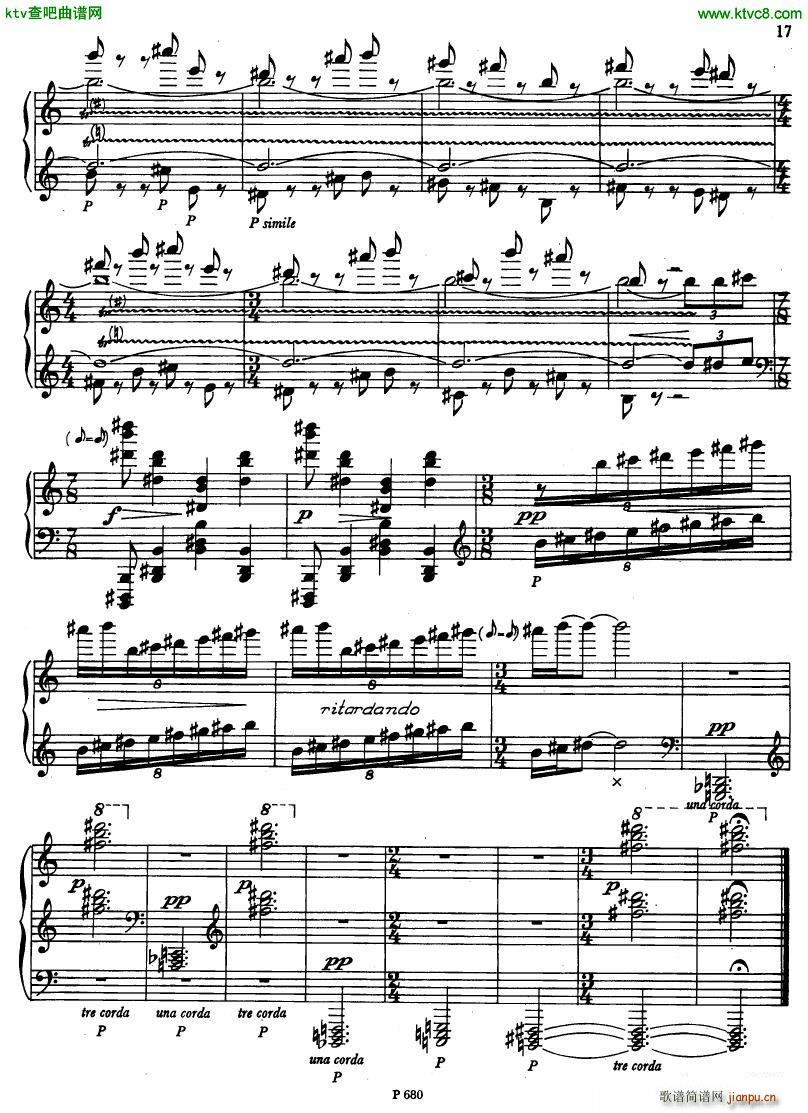 Fiser piano sonata no 3(����V)20
