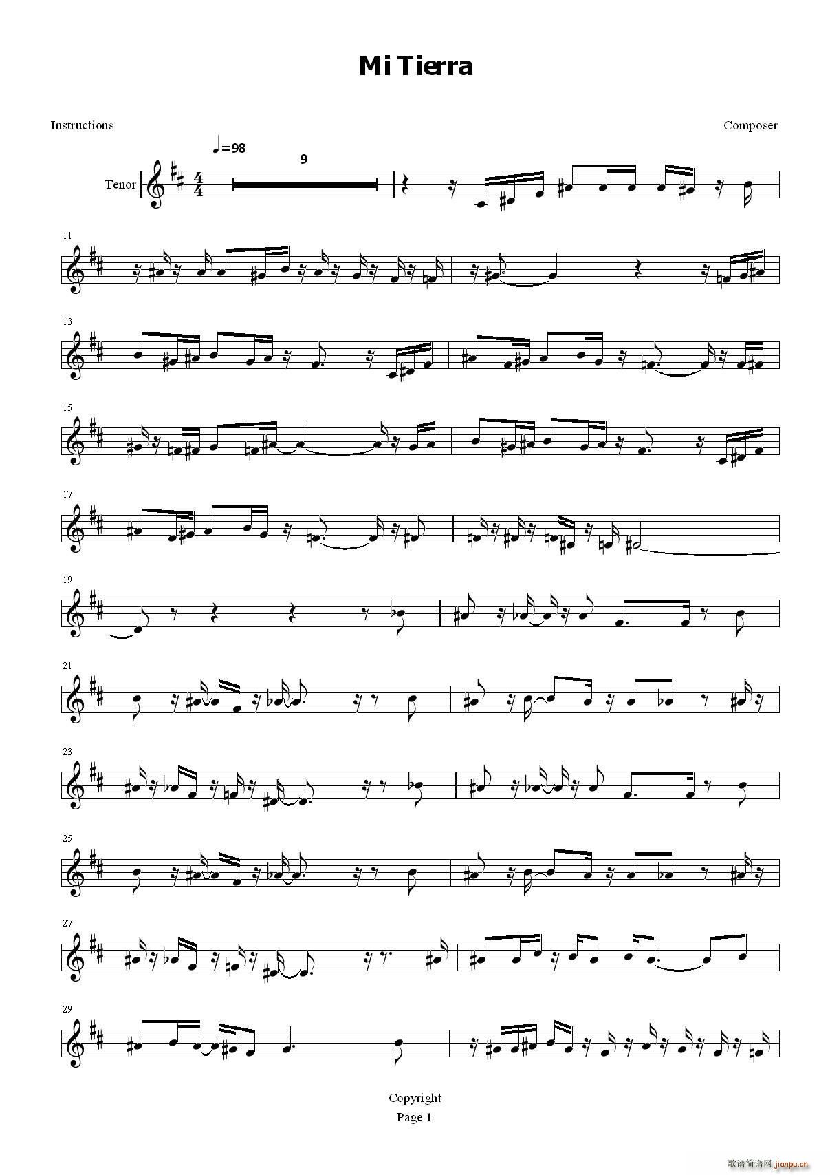 Mi Tierra ������(ʮ�ּ�����)1