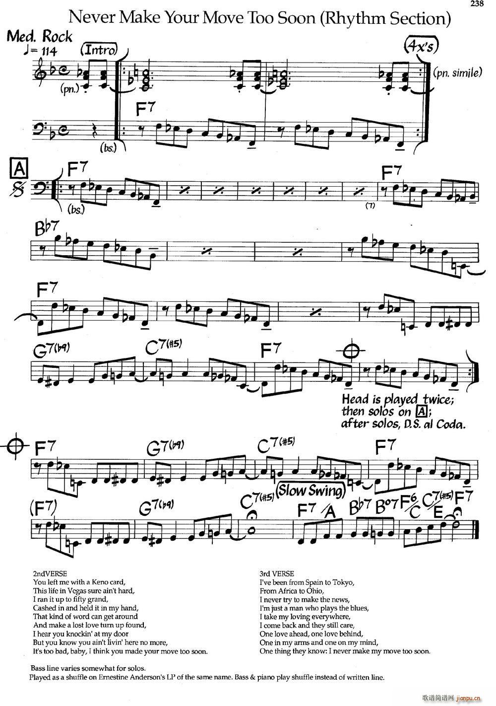 Never Make Your Move Too Soon Rhythm Section ��ʿ�����(����V)1