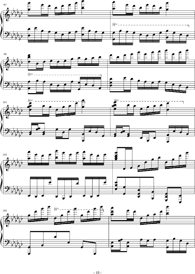 eyude no.3 in G flat(����V)10