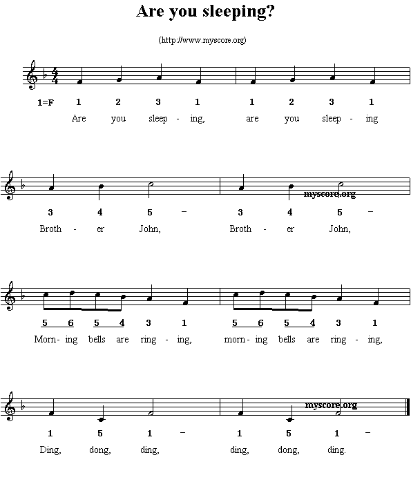 Ӣ�ă��裺Areyousleeping?(����)1