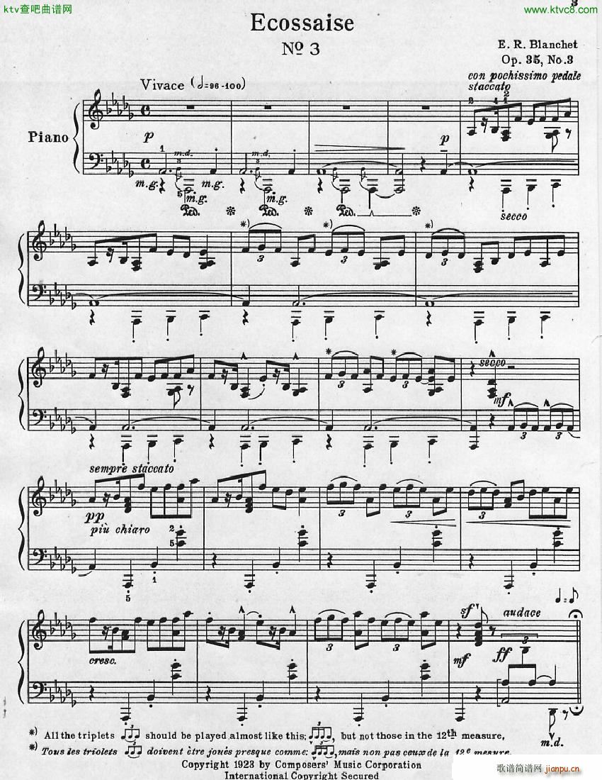 Blanchet Op 35 Trois Ecossaises(����V)10