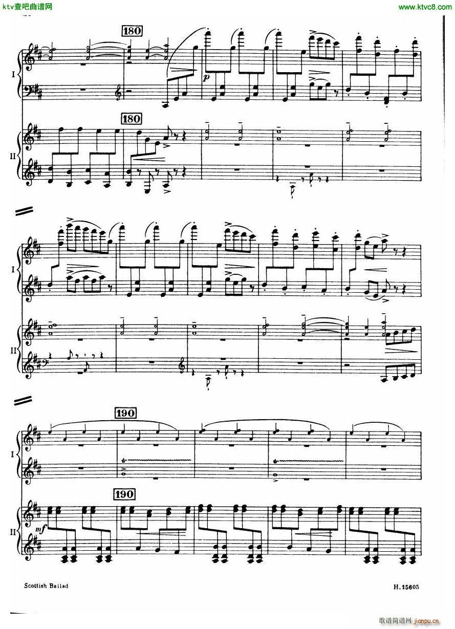 Britten Scottish Ballad op 26 arr for 2 pianos(����V)21