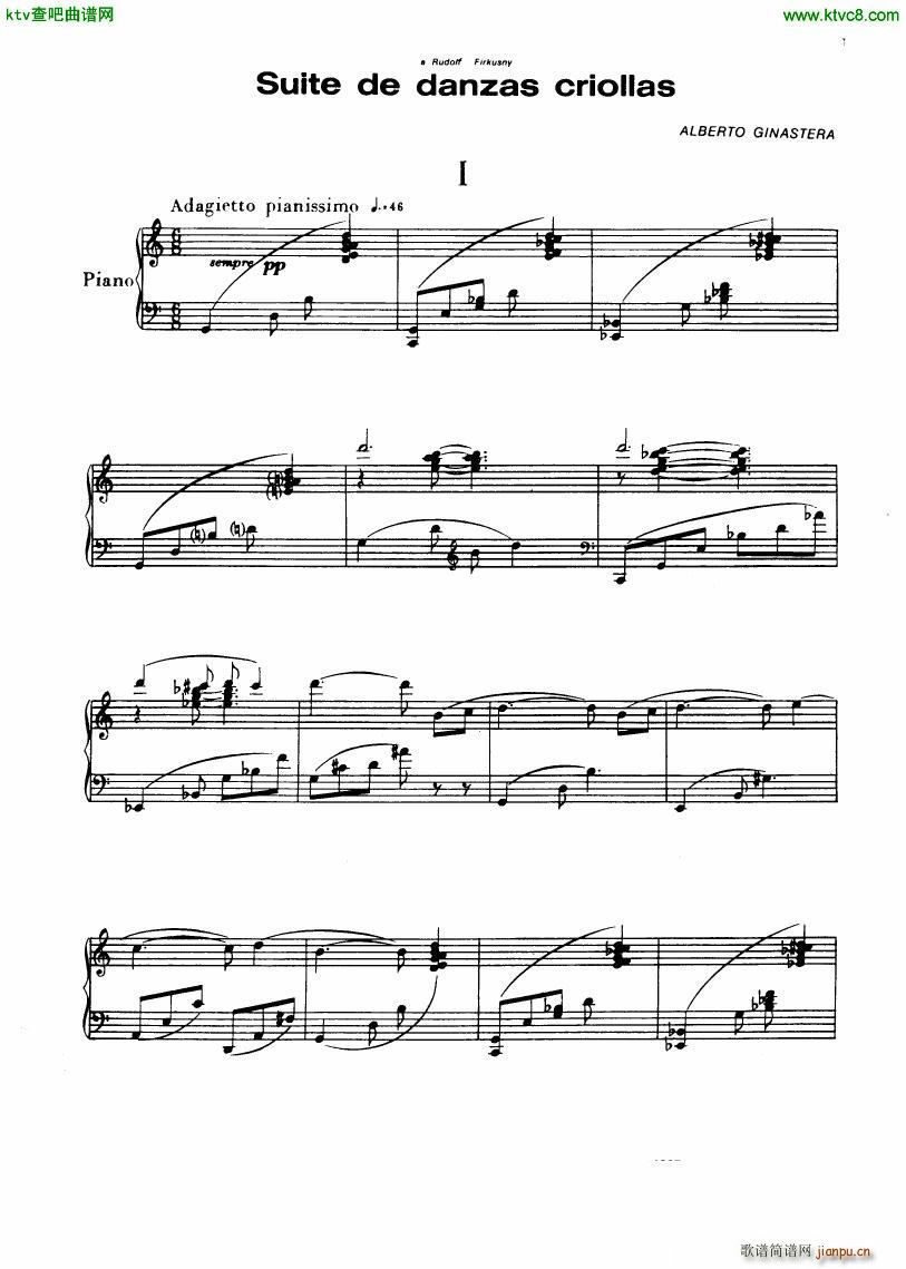 Ginastera Suite de Danzas Criollas(����V)1