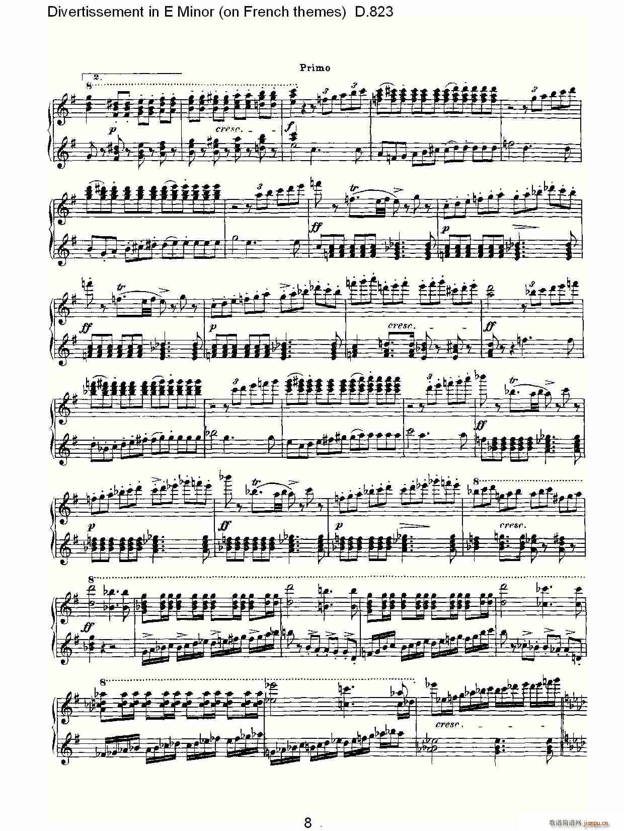 Divertissement in E Minor(ʮ�ּ�����)8