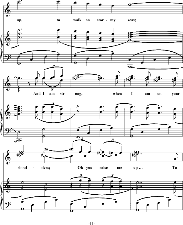 you raise me up�����V(����V)11