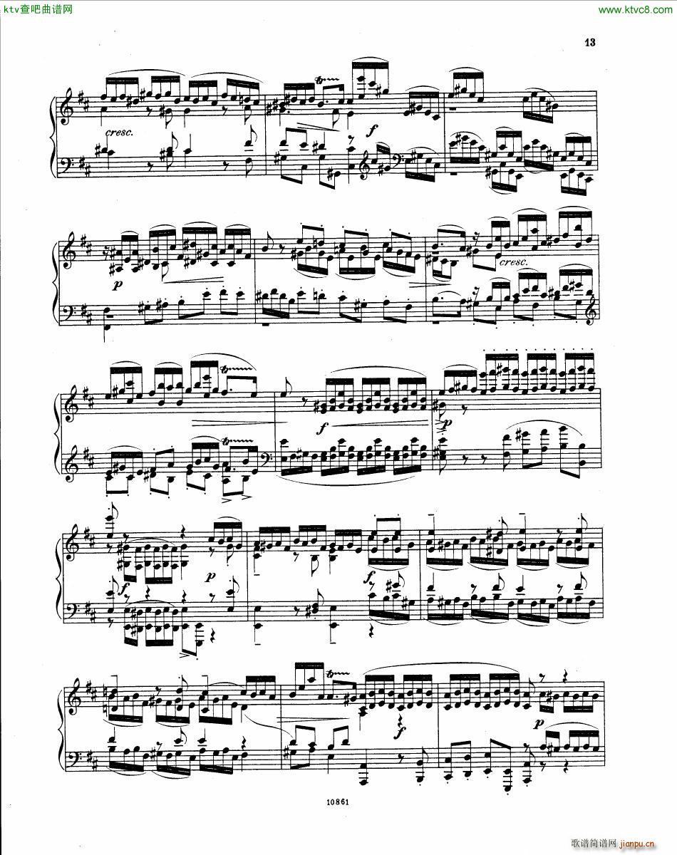 Bach JS BWV 532 Prelude and Fugue in D(����V)13