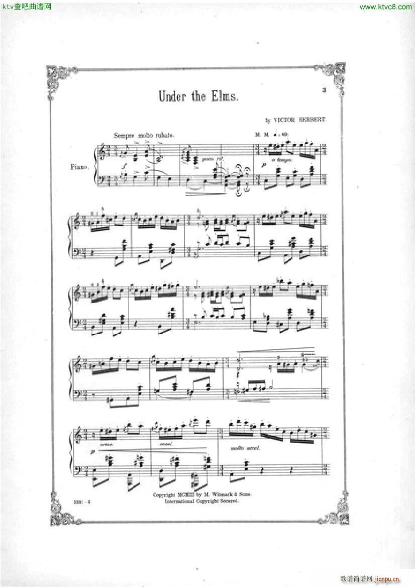 Victor Herbert Under the Elms Souvenir de Saratoga(����V)1