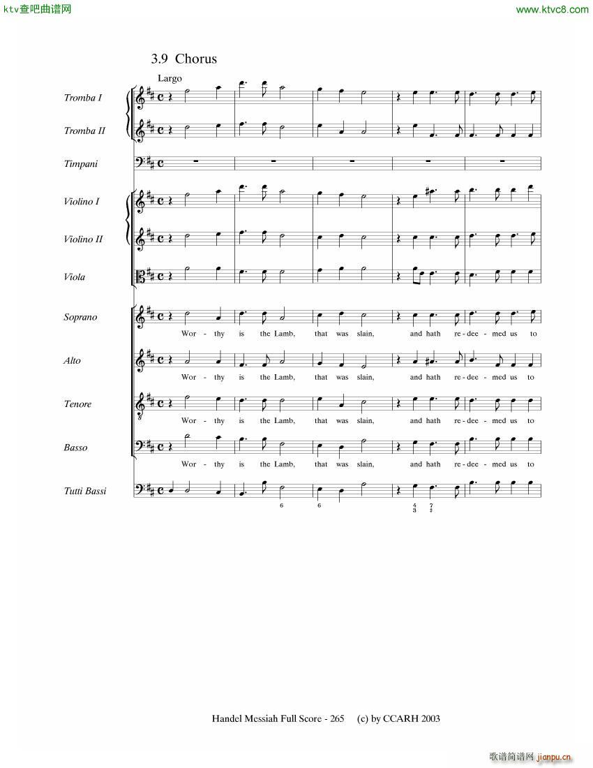 G F Handel Messiah Open Score ��(����V)24