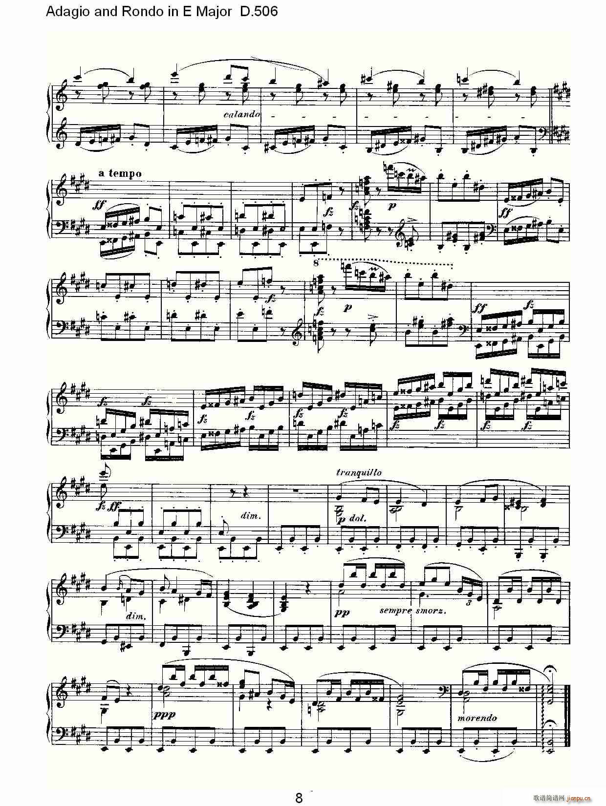 Adagio and Rondo in E Major D.506(ʮ�ּ�����)9