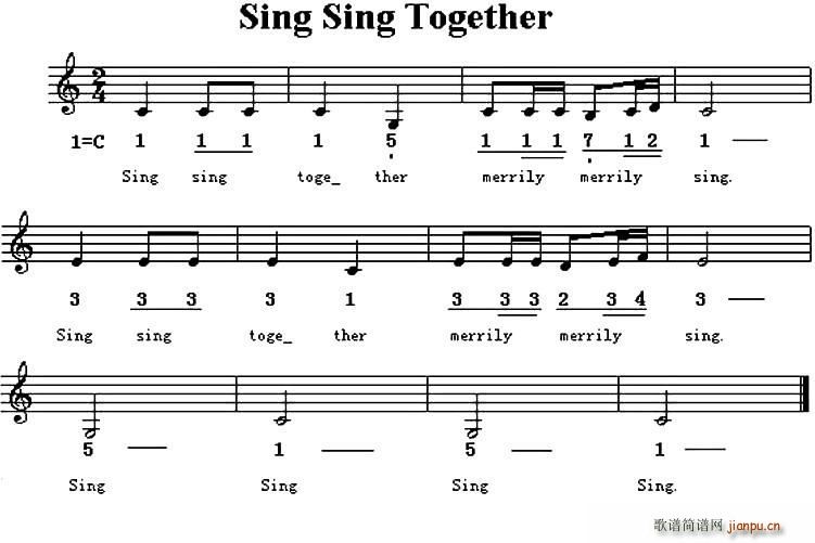 Sing sing together һ����(l��i)���� Ӣ�ă���(ʮ�ּ�����)1