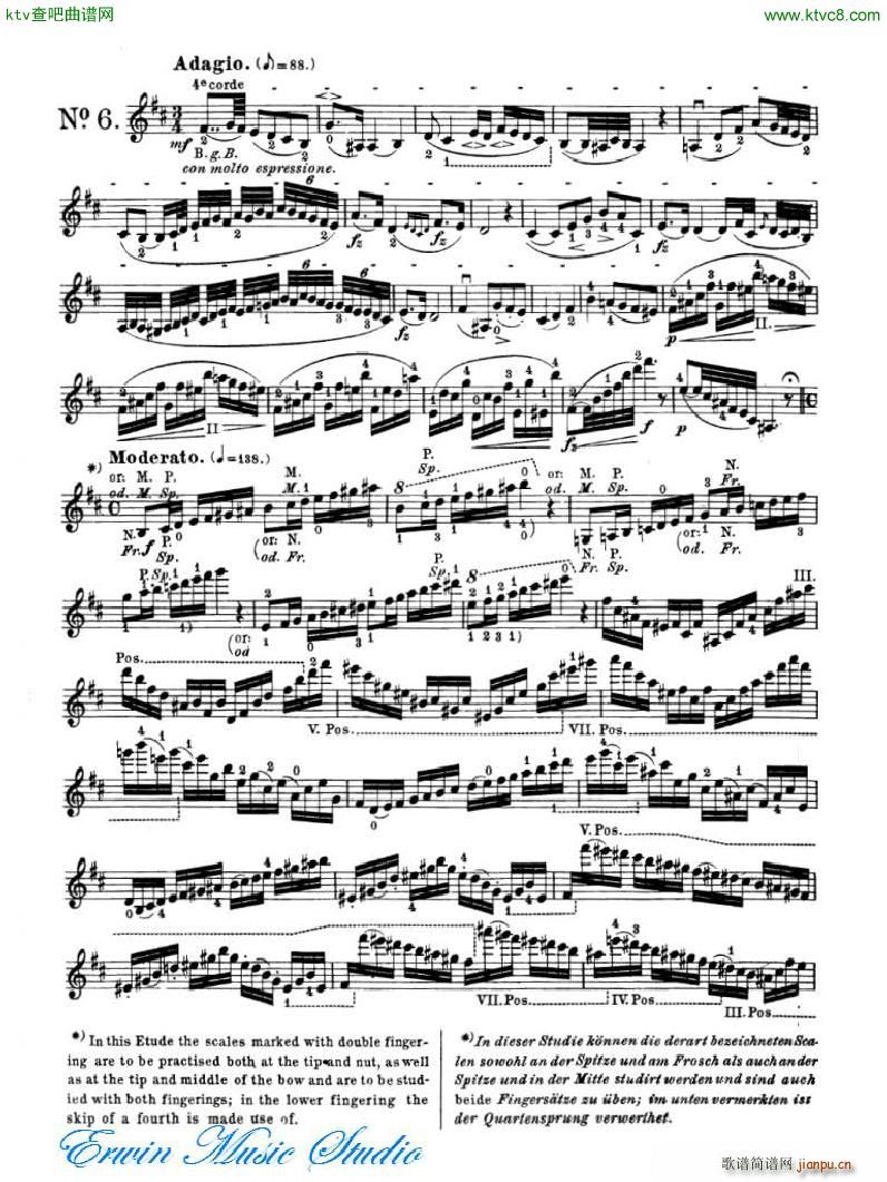 �_�� 24�׾�����Pierre Rode 24 Studi Per violino 01 08(ʮ�ּ�����)11