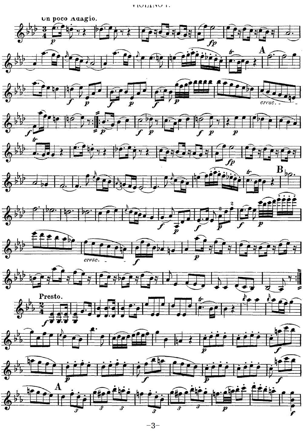 Mozart Quartet No 7 in Eb Major K 160 Violin 1(ʮ�ּ�����)3