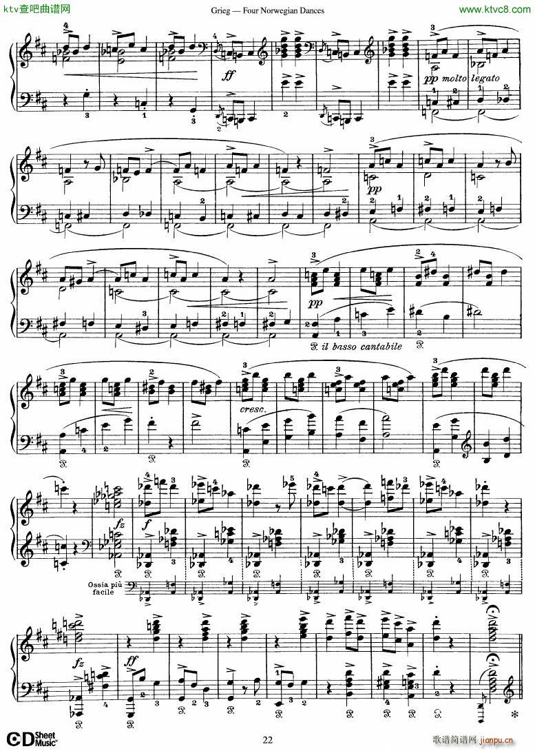 Grieg Four Norwegian Dances(����V)22