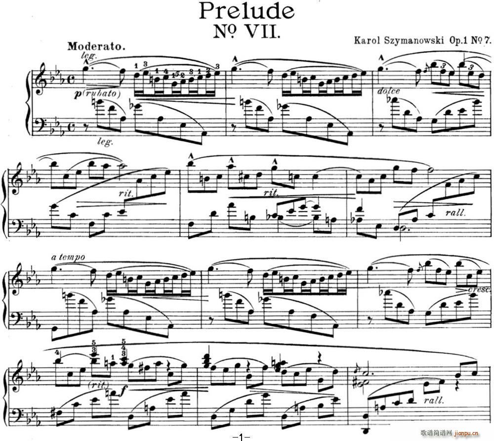 ϣ���Z��˹�� 9�����ǰ���� Op 1 No 7(����V)1