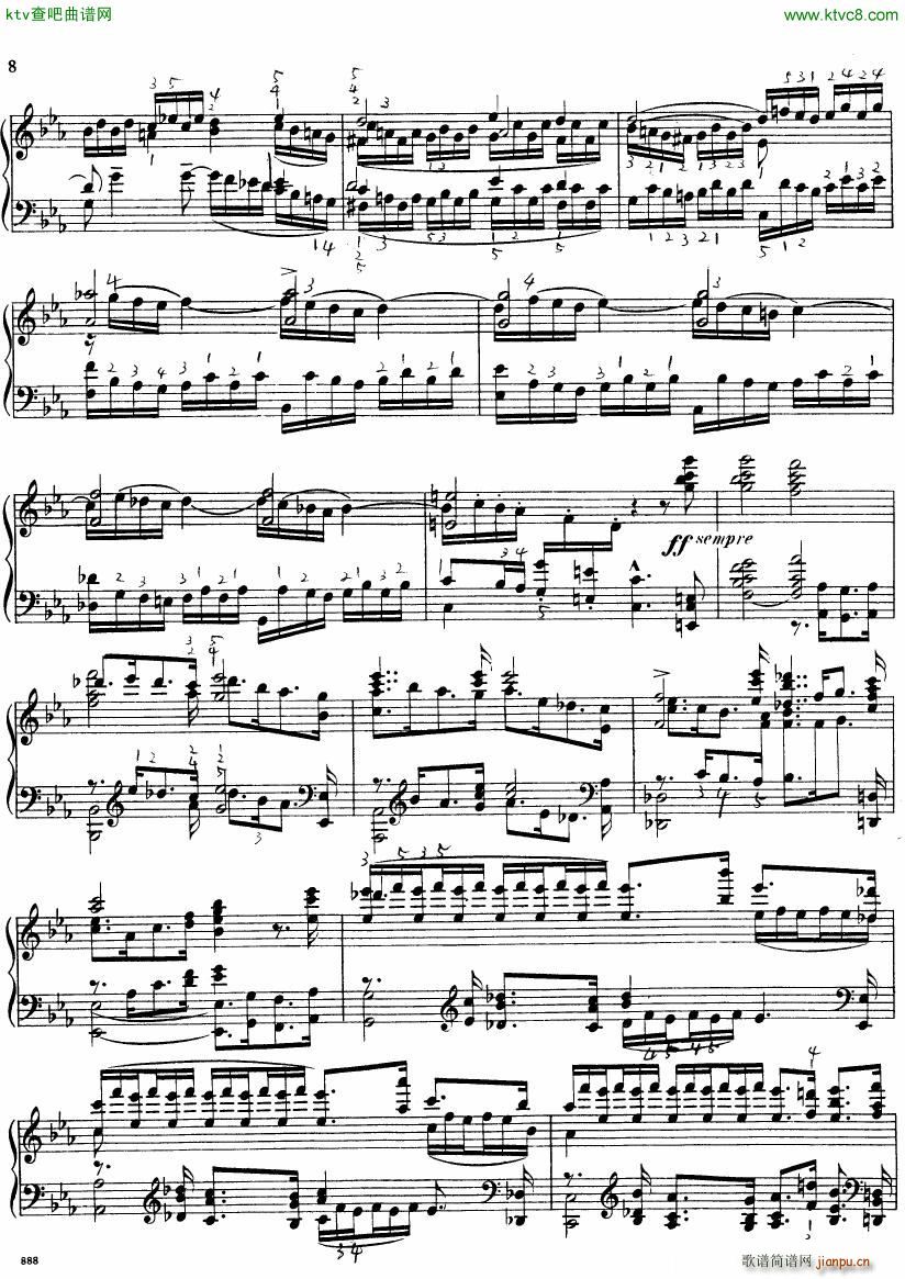 Bach JS BWV 552 Prelude and Fugue in Eb arr Busoni(����V)8