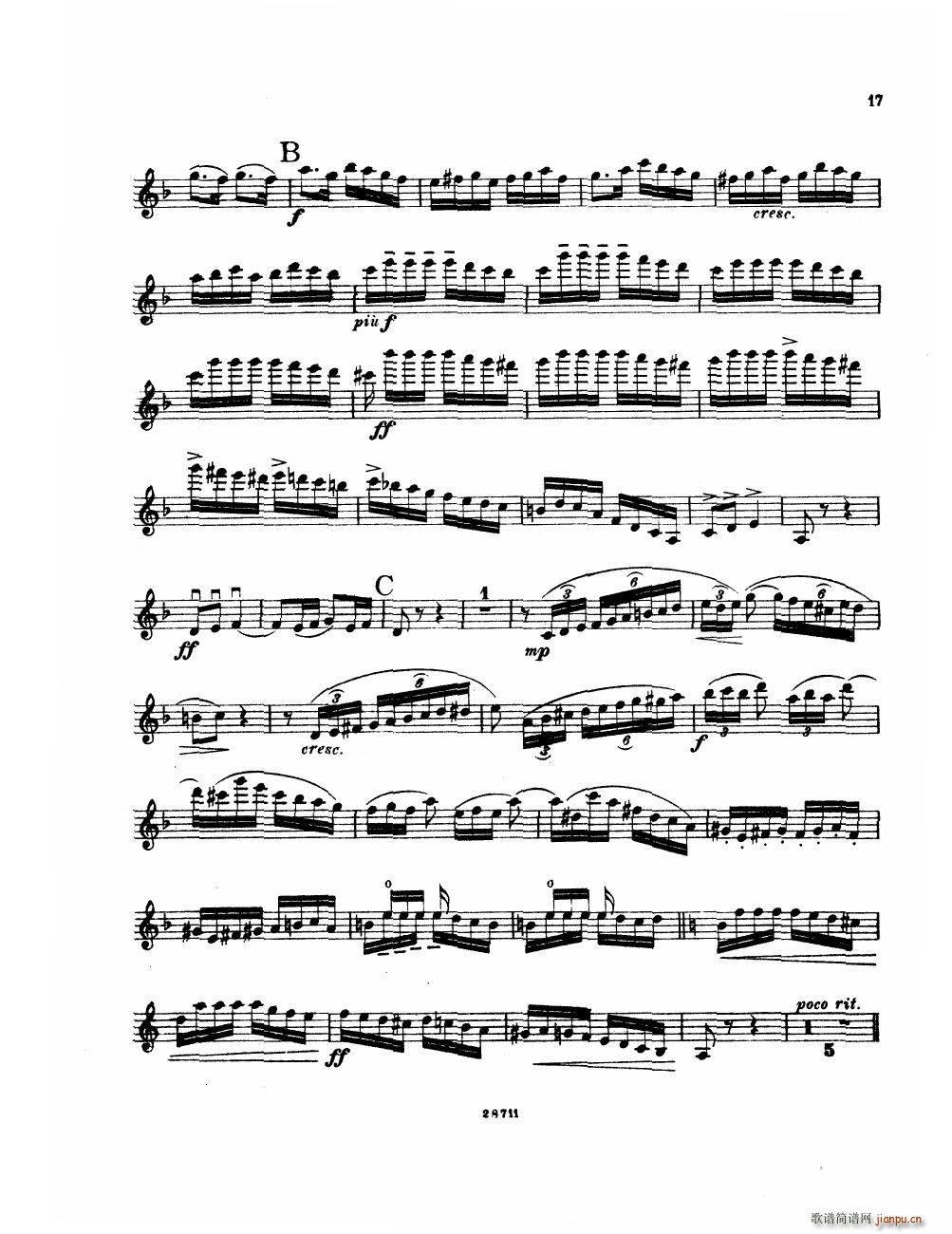 Bowen Suite for violin and piano violin part(����V)17