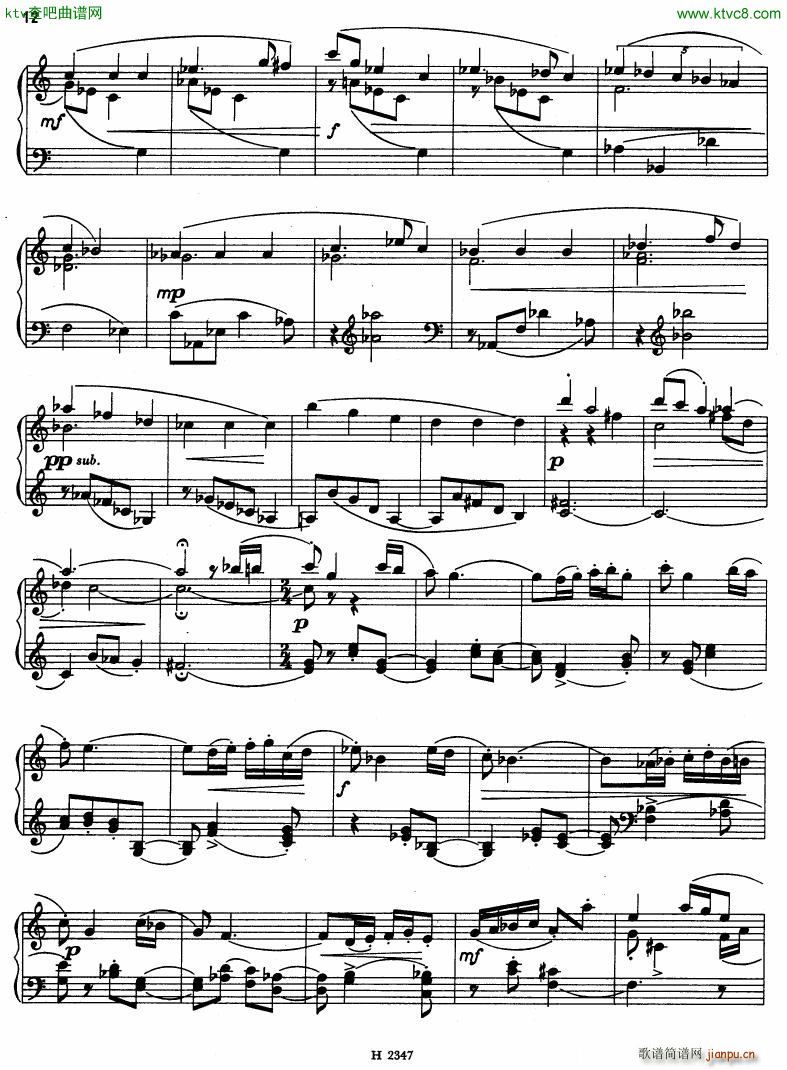 Hurnik piano sonatina(����V)12