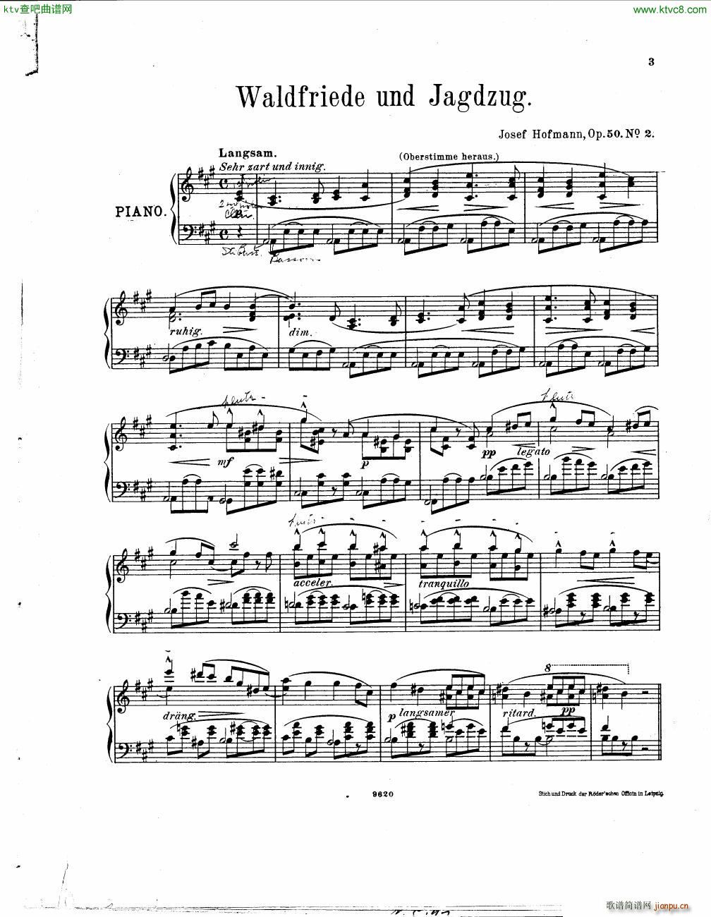 Hofmann Wald Poesien op 50 1 2(����V)1