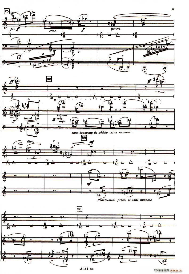 Boulez Sonatine Pour Flute Et Piano(����V)5