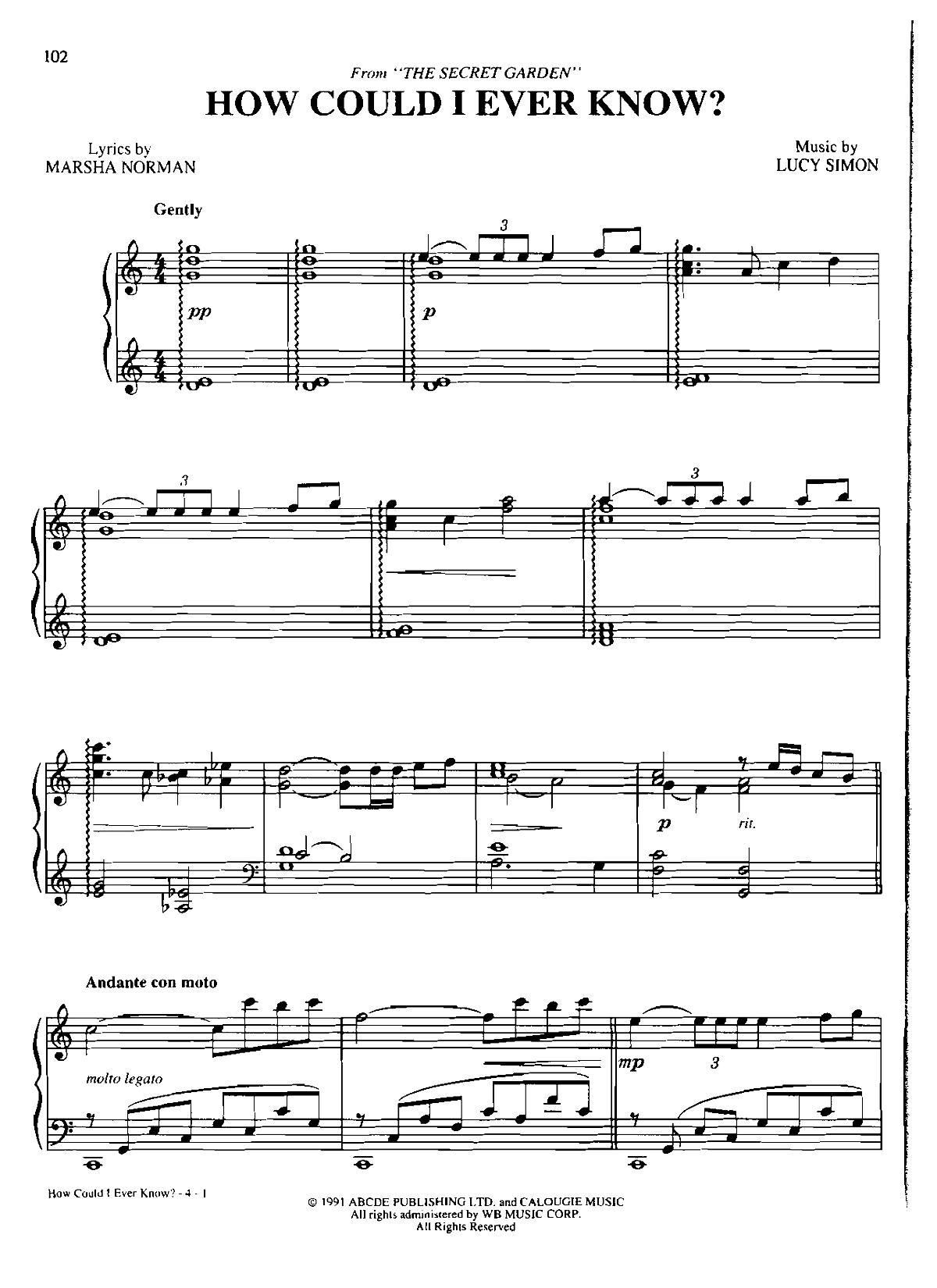 HOW COULD I EVER KNOW Dan Coates �������{ ��(����V)1