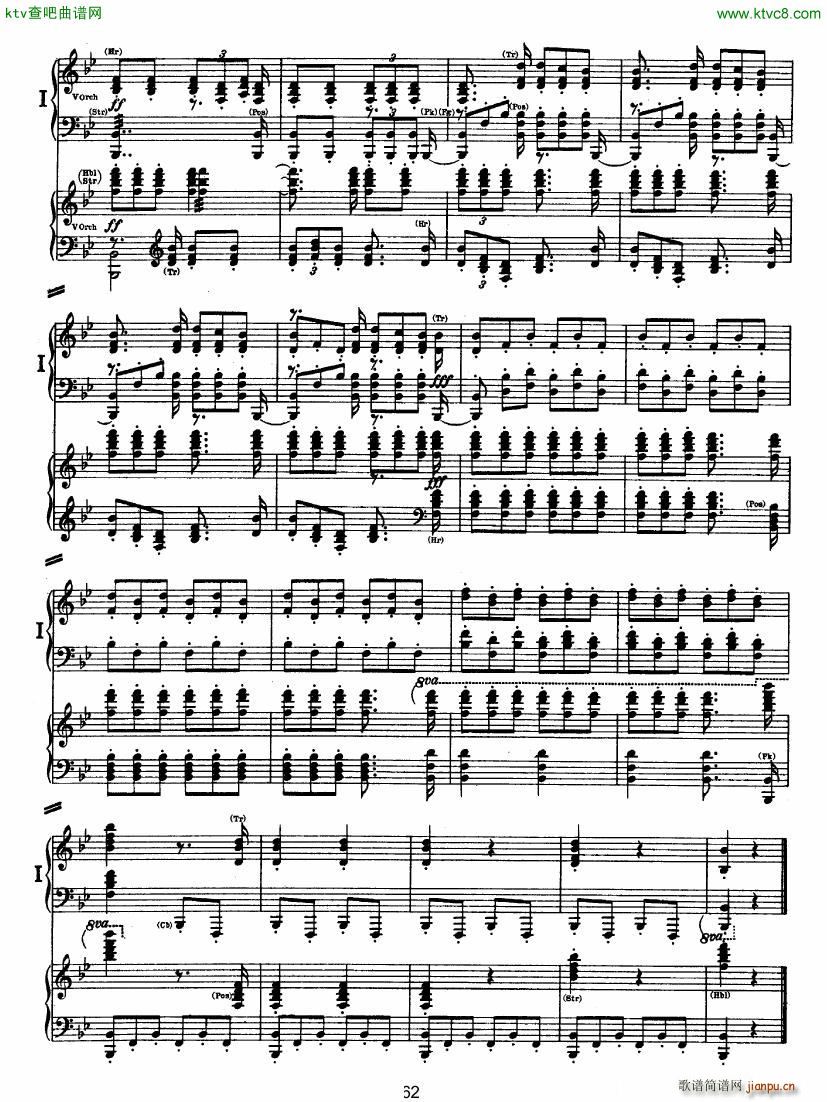 Bruckner Symphony No 4 4 hands arr ��(����V)11