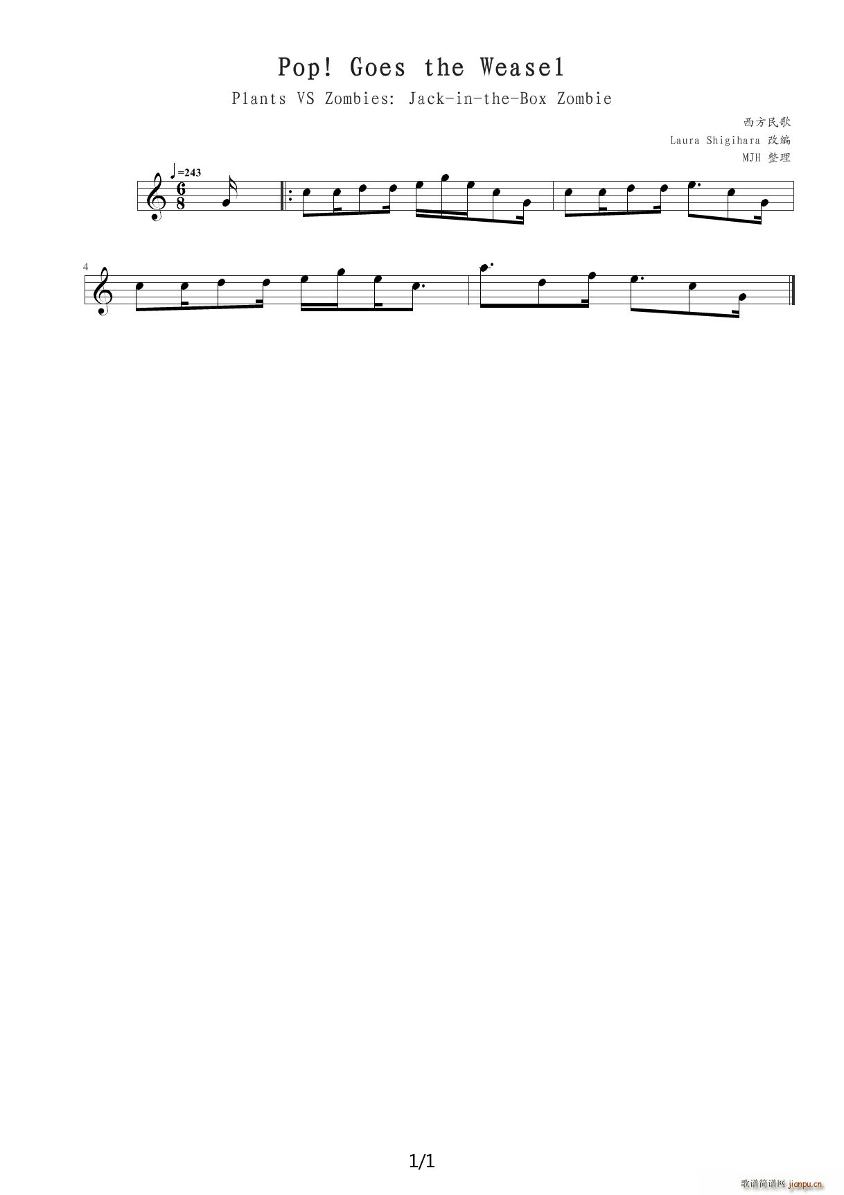 Pop Goes the Weasel ֲ����ʬ΢ �Ąt C�{(����V)1