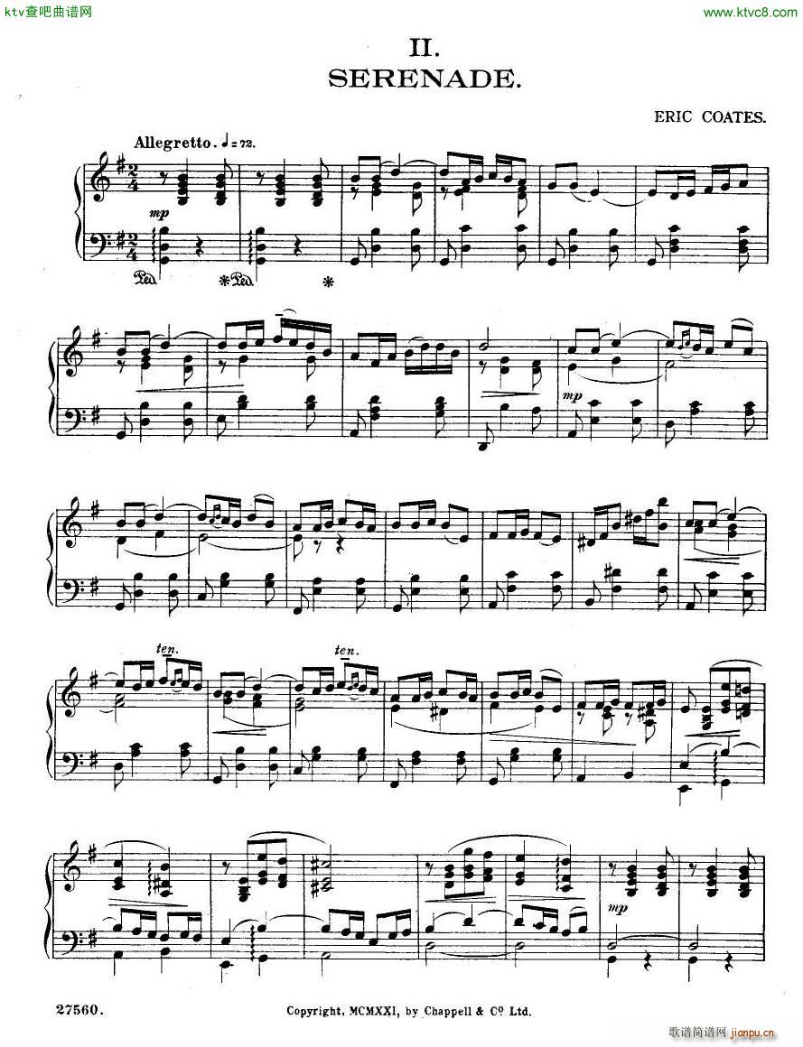 Coates Joyous Youth Piano Suite(����V)11