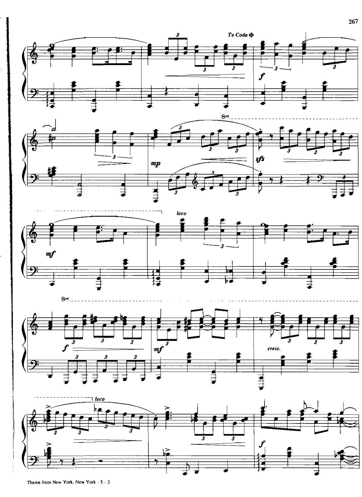 THEME FROM NEW YORK NEW YORK Dan Coates �������{ ��(����V)3