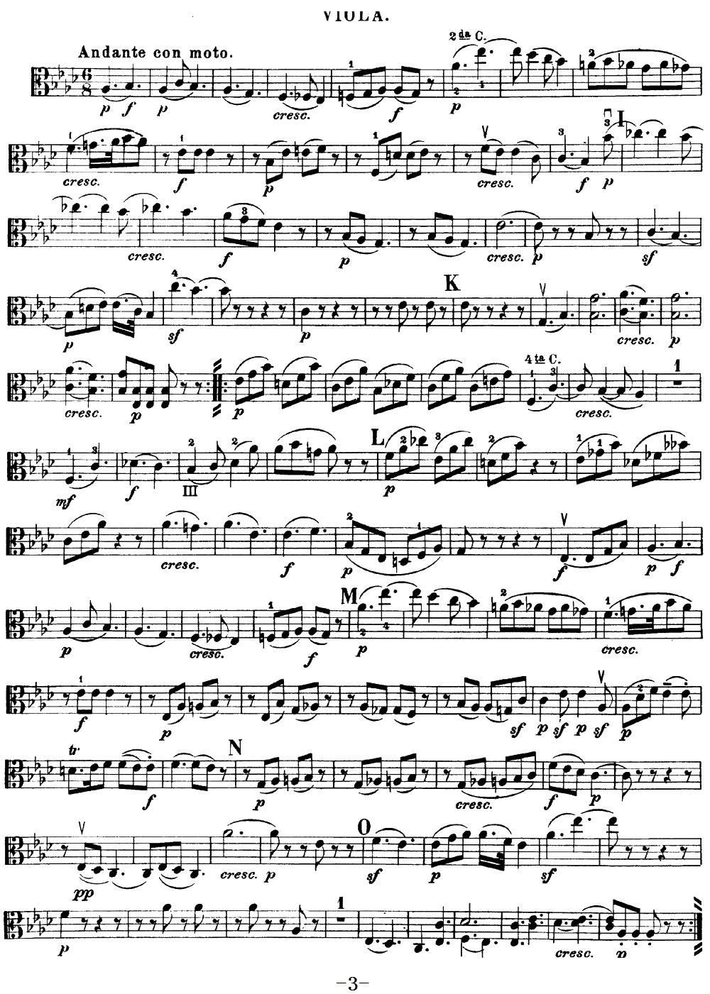 Mozart Quartet No 16 in Eb Major K 428 Viola(ʮ�ּ�����)3