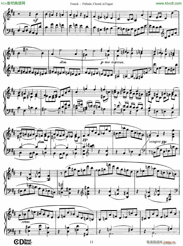 Franck Pr��lude Choral et Fugue(����V)11