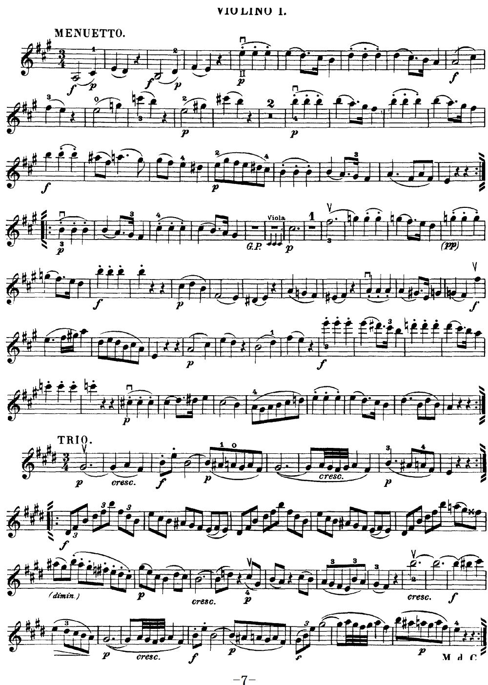 Mozart Quartet No 18 in A Major K 464 Violin 1(ʮ�ּ�����)7