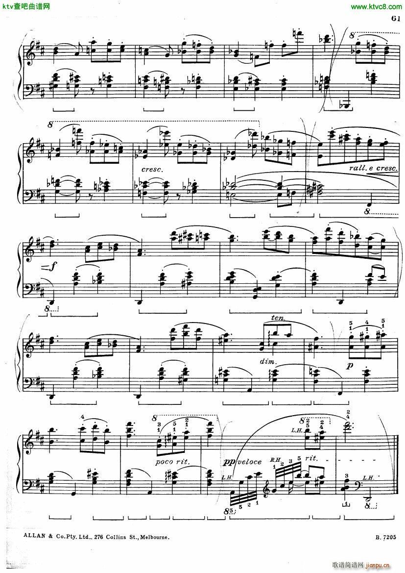 Josephine Bell Waltz in D Major for Piano(����V)3