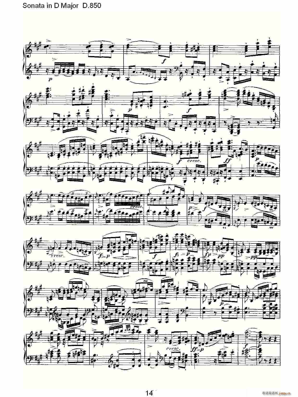 Sonata in D Major D.850(ʮ�ּ�����)14