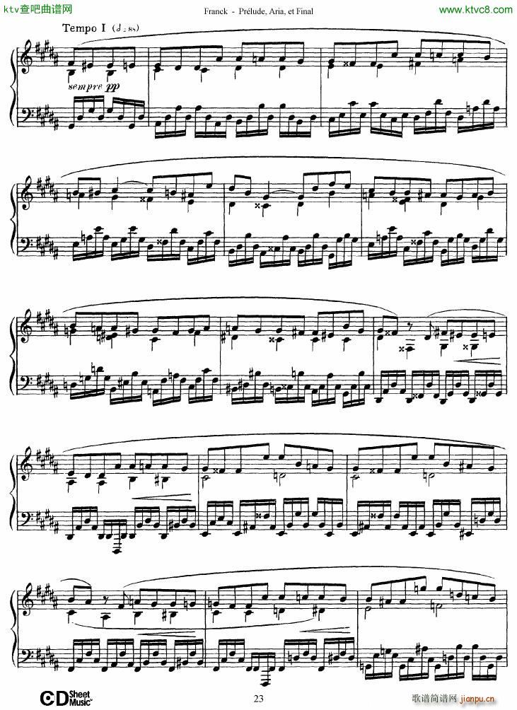 Franck Pr��lude Aria et Final(����V)23