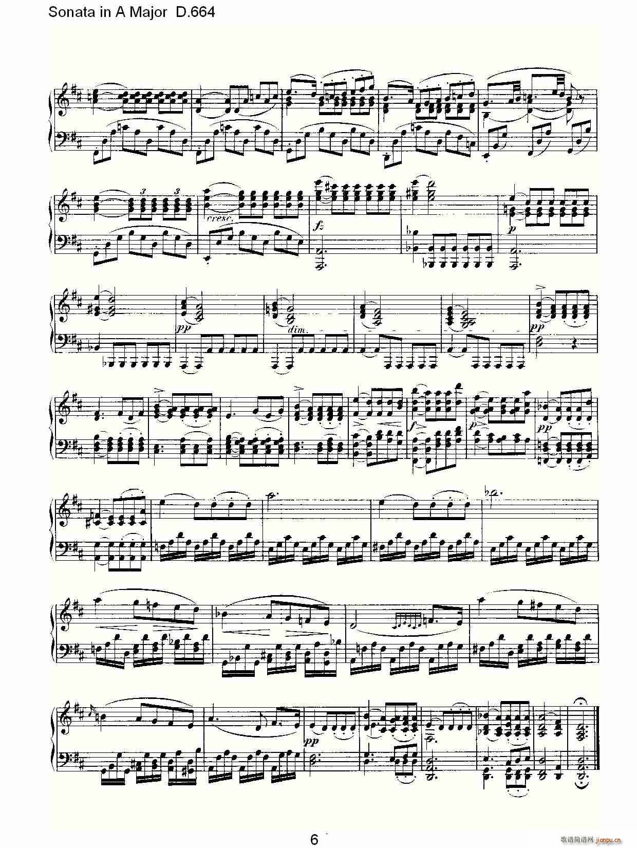 Sonata in A Major D.664(ʮ�ּ�����)6