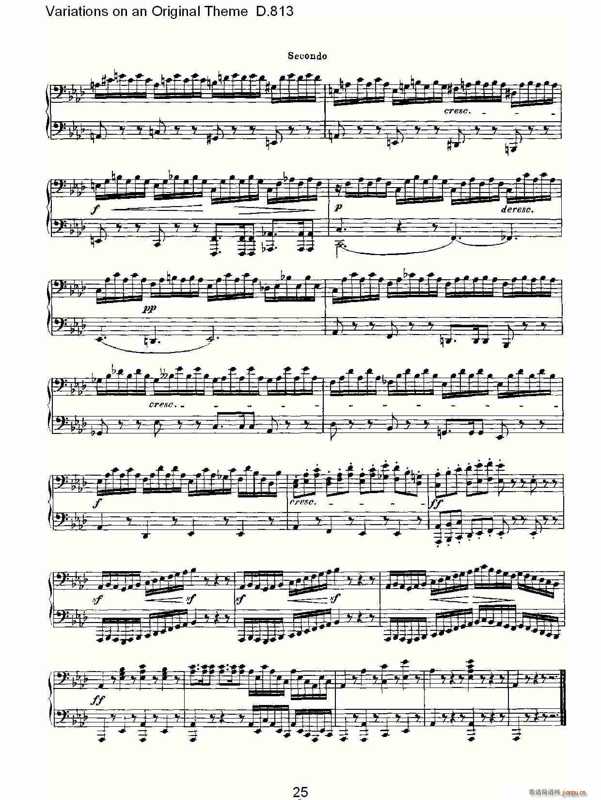 Variations on an Original Theme D.813(ʮ�ּ�����)18