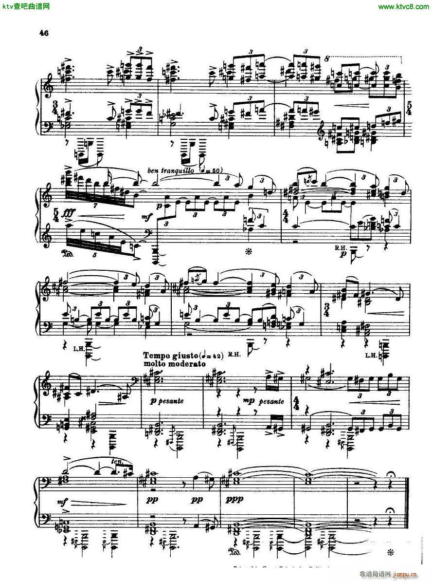 Bridge H160 Piano Sonata 1923 4(����V)46