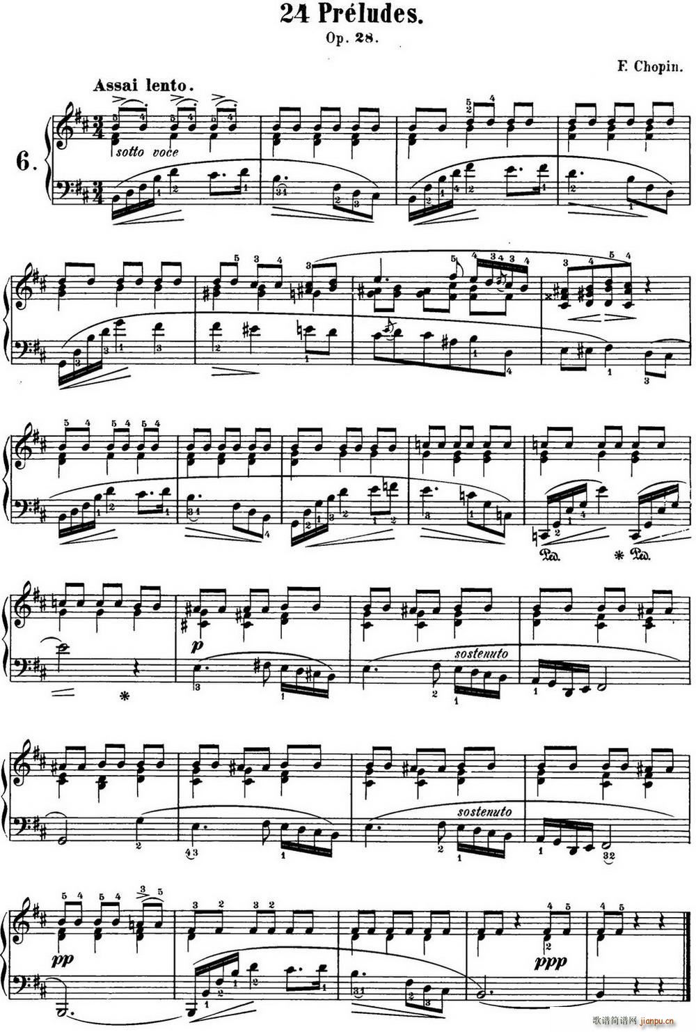 Ф�� 24�����ǰ���� Op 28 No 6 BС�{(����V)1